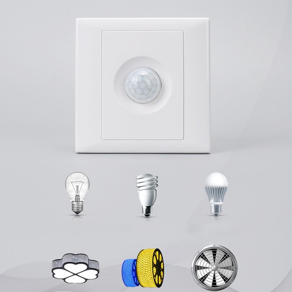 Wall Mounted Light Control Sensor Switch with 1 Million Mechanical Lifecy