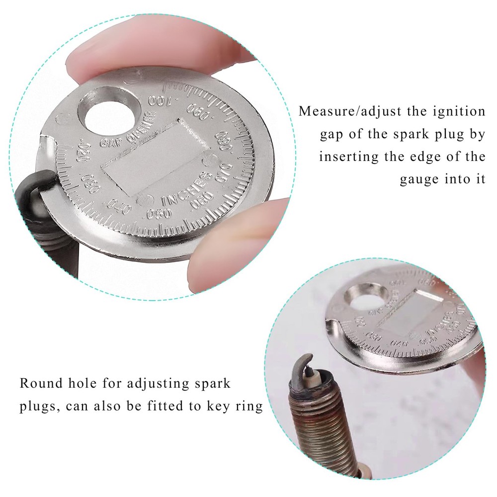 SHMZK 2PCS Spark Plug Measuring Tool, Wire Gauge Gapping Tool 2pcs