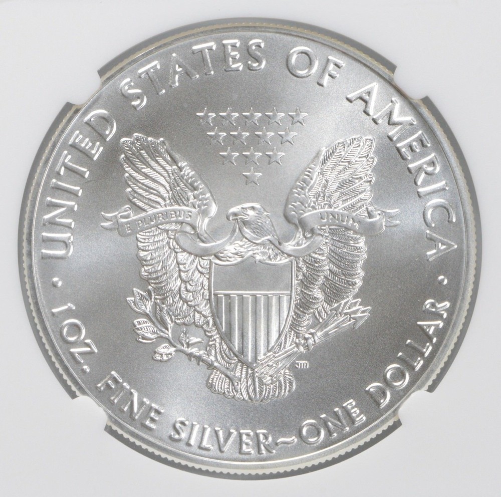 MS69 2016 American Silver Eagle NGC Brown Label