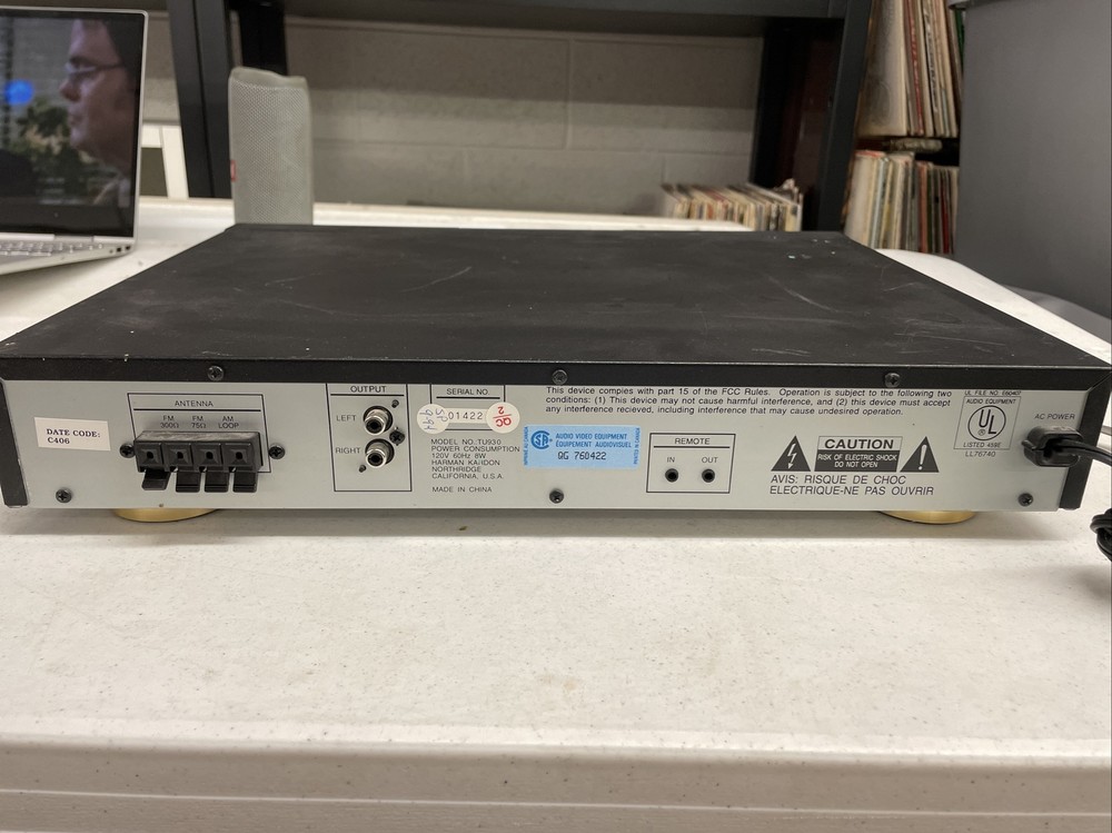 Harman Kardon TU 930 Tuner Mit RDS - Working