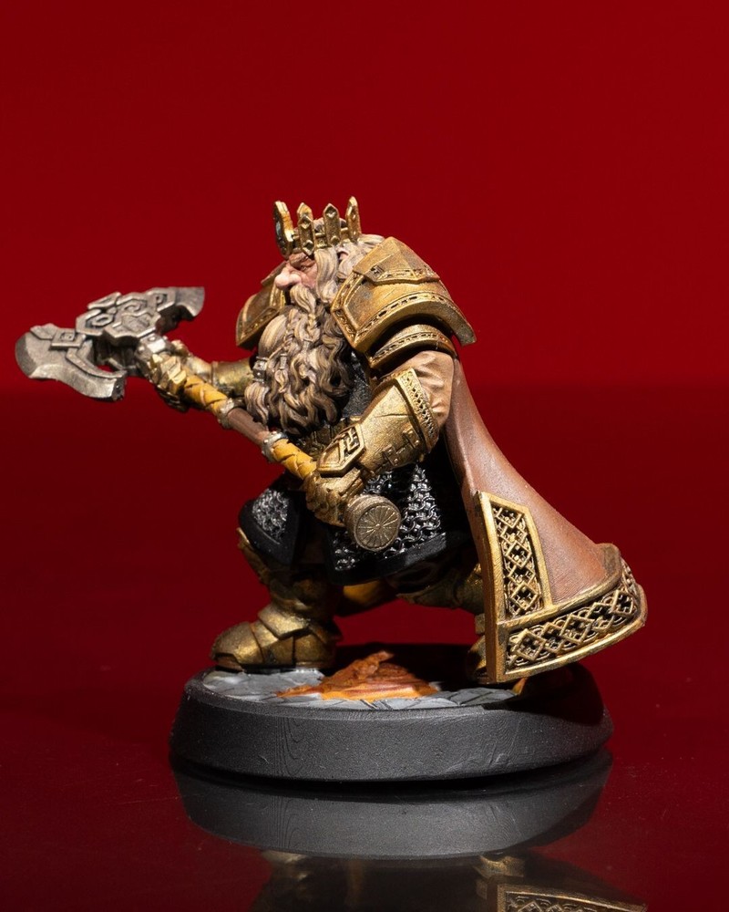 DnD Dwarf King Mini 32mm Scale (unpainted)