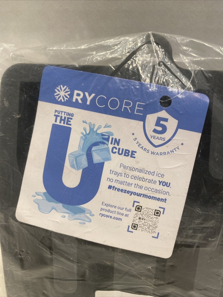 RYCORE U Shape 2" Ice Cube Mold for Cocktails