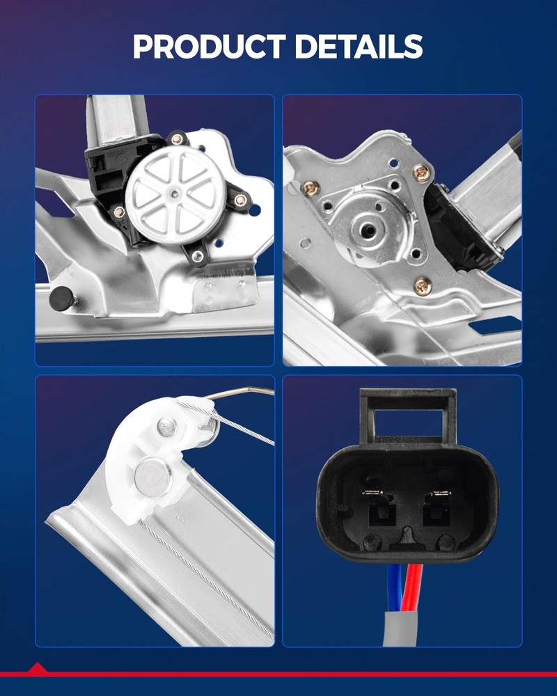 741-762 Power Window Regulator with Motor Assembly Front Left Driver Side