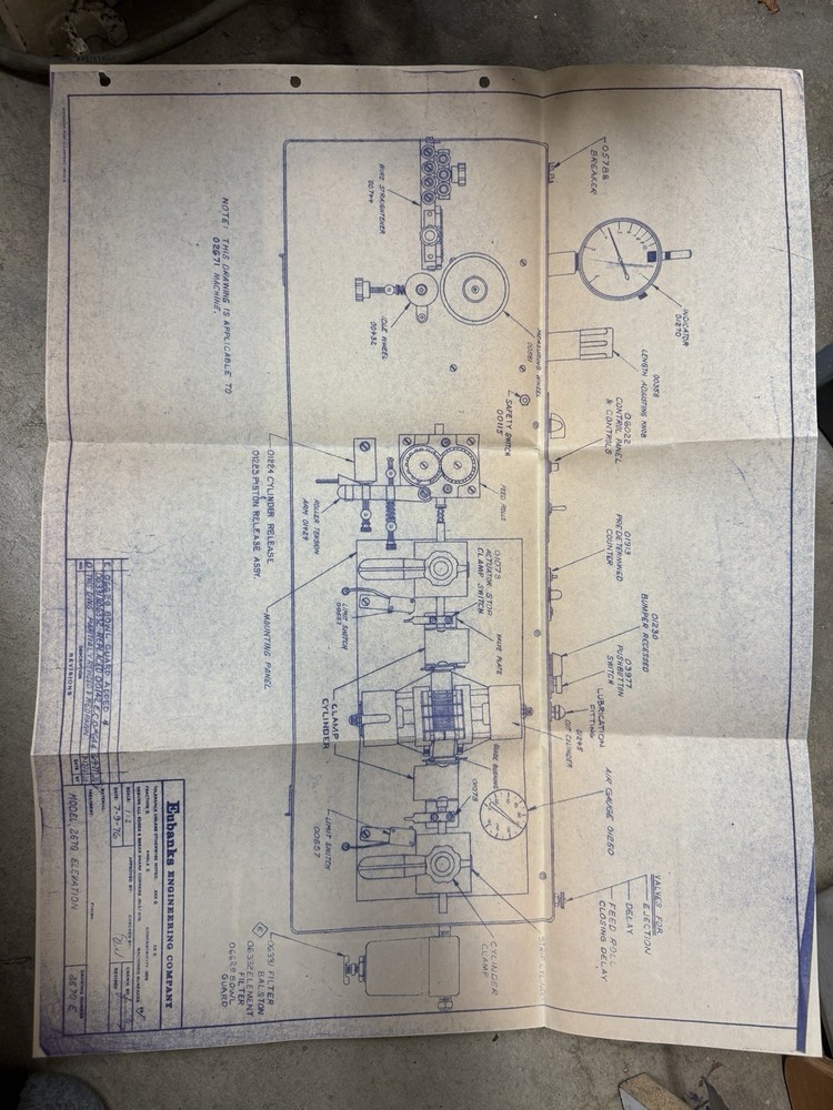 Eubanks Engineering Model 2670 Industrial Utility Wire Stripper Machine