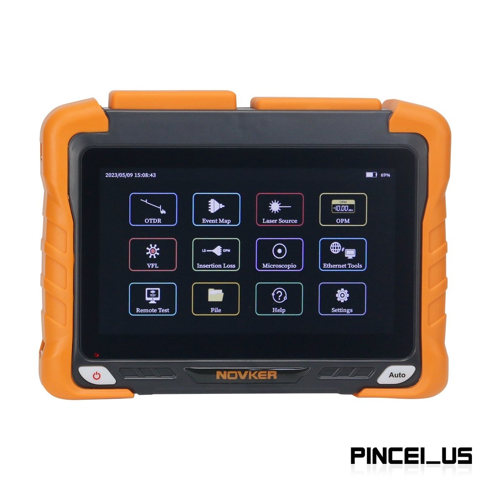 NK6200-S2 OTDR Optical Time Domain Reflectometer 7" Capacitance Touch Screen