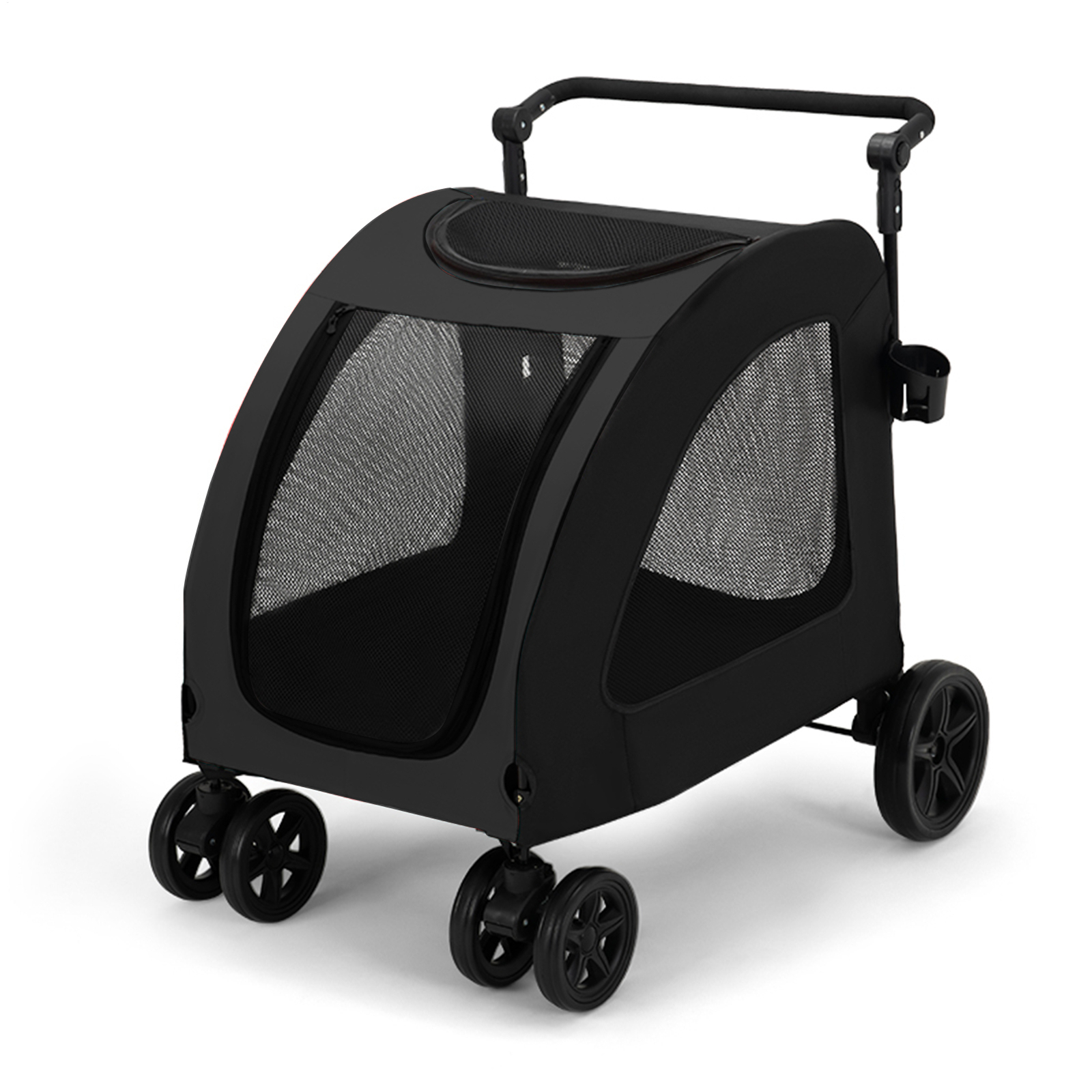Foldable XX-Large Dog Mobile Stroller Pet Carriage Cart Jogger Holds Up To 220lb