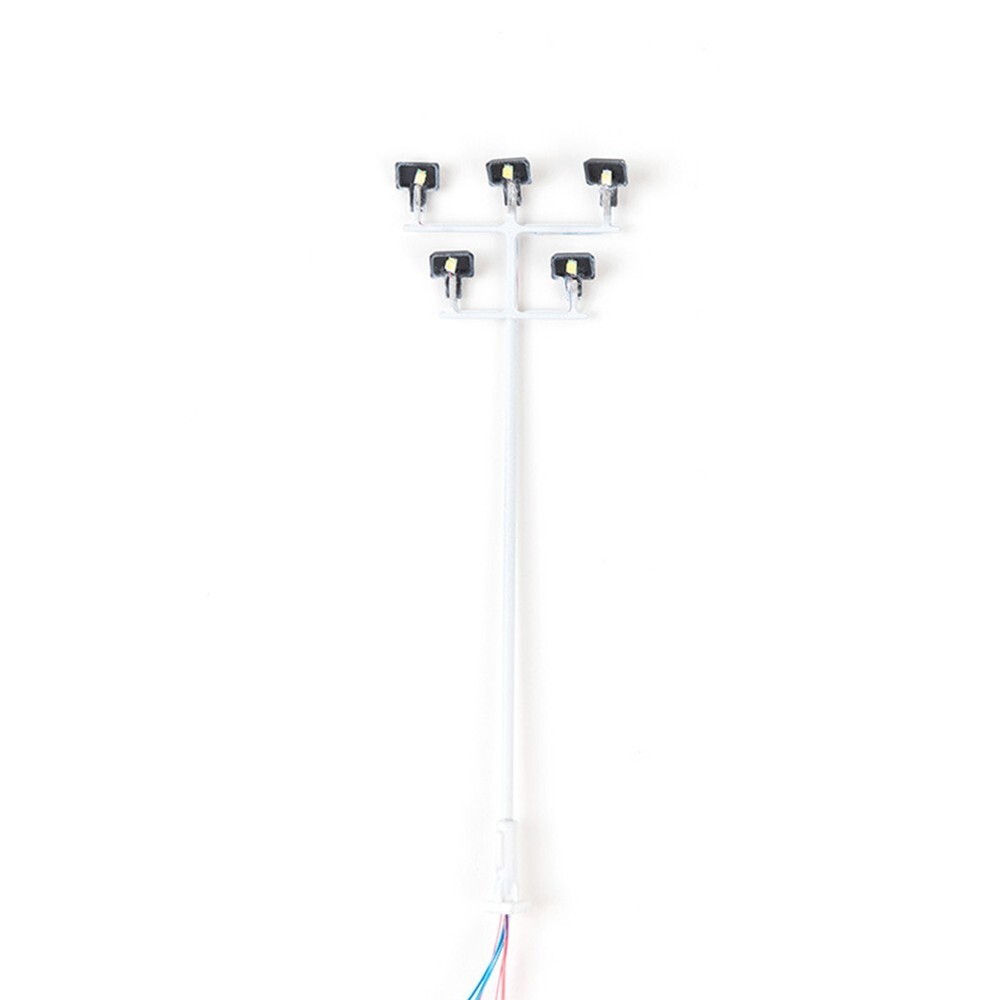 HO Scale Model Railway LED Street Light Kit White Light for Building Layout