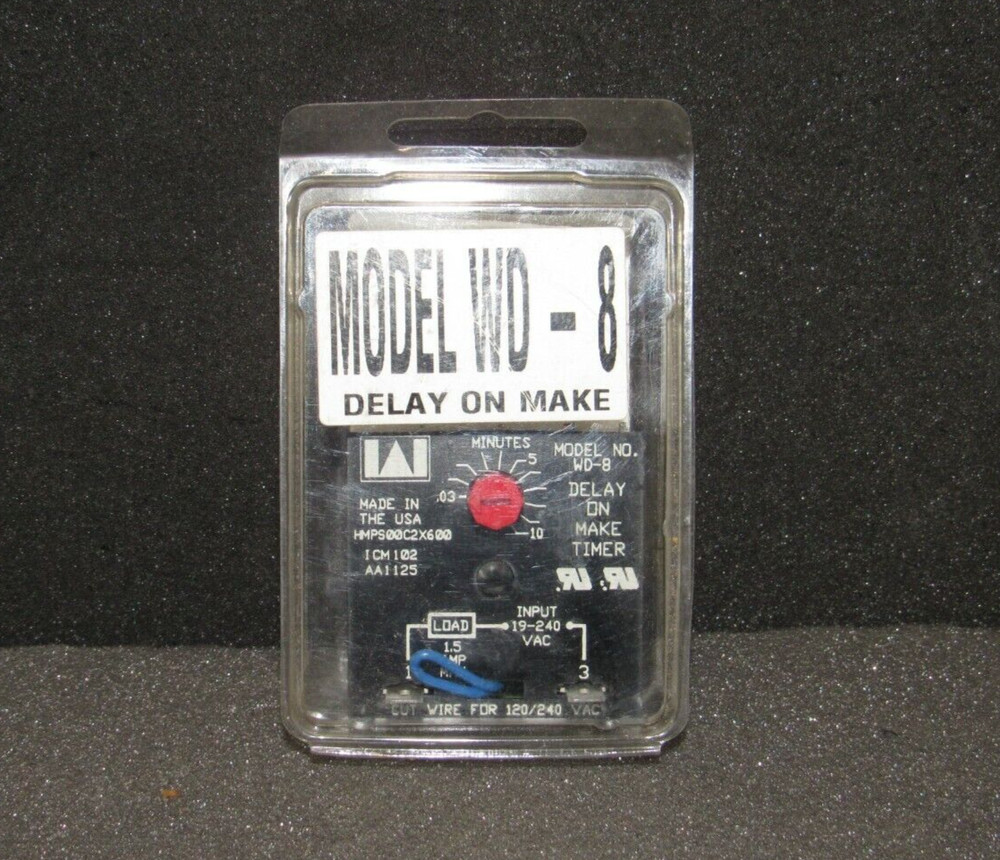 WAGNER WD-8 DELAY ON MAKE TIMER MODULE "NIB"