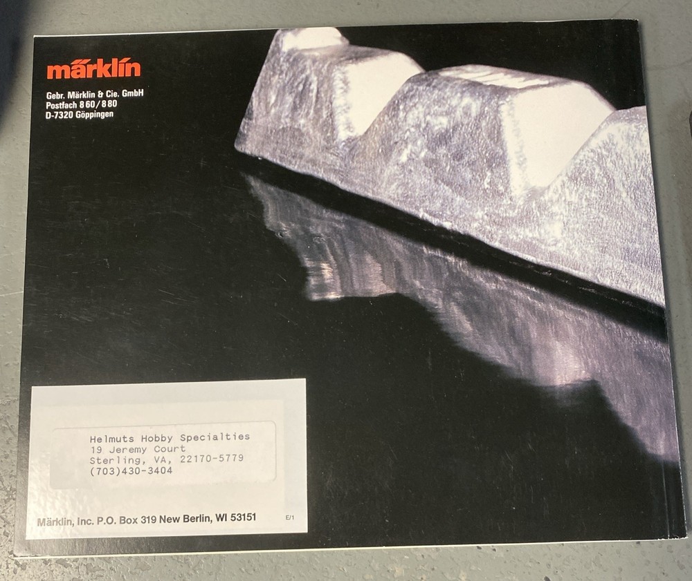 Marklin 1990-1991 HO Catalog - 162 pages