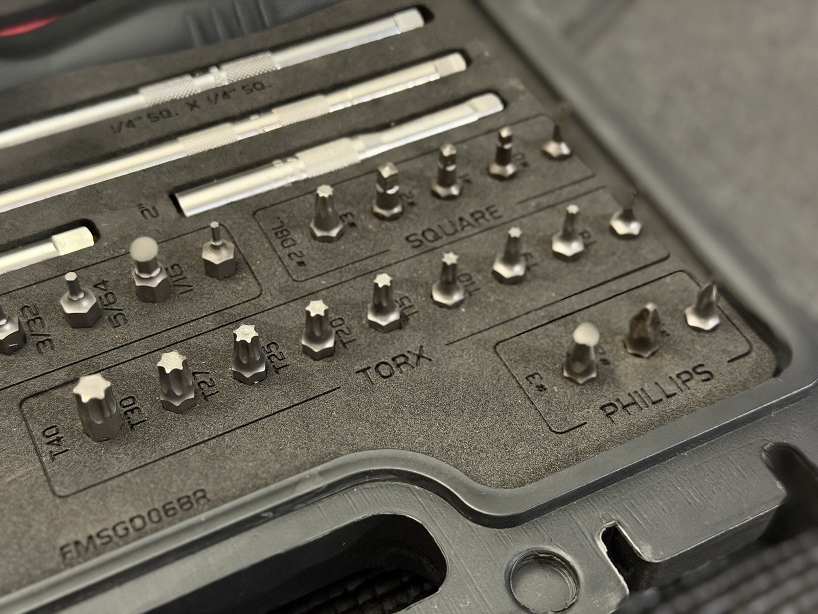 Snap-on 44 Piece Ratcheting Screwdriver Master Set RED Foam USA🇺🇸- SGDMRC44FR