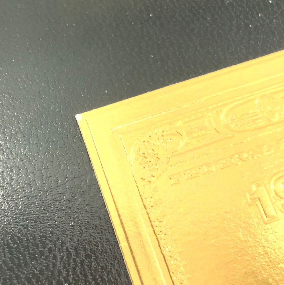 The Washington Mint $100 Gold Foil Note