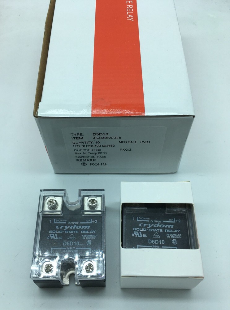 New and original Sensata - Crydom D5D10 Solid State Relay