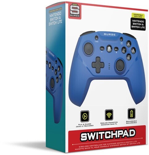 Surge SwitchPad Pro Wireless Controller: Blue for Nintendo Switch [New ]