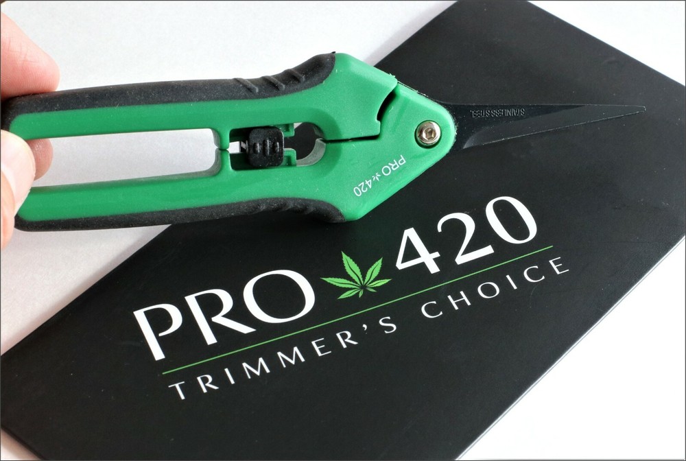 PRO 420 Spring Loaded Scissors- 2 PACK- Manicure & Harvest Scissors for Pros