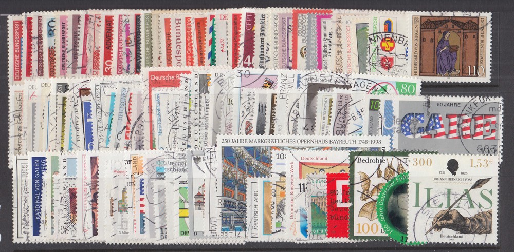Germany, 1966-2001 issues, many used sets, Scott CV: $65.00, nice group.!