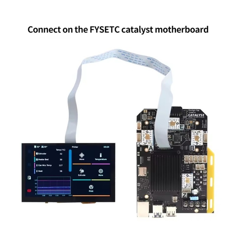 5inch LVDS Display Screen High Resolution for CM68 3D Printers ABS Material