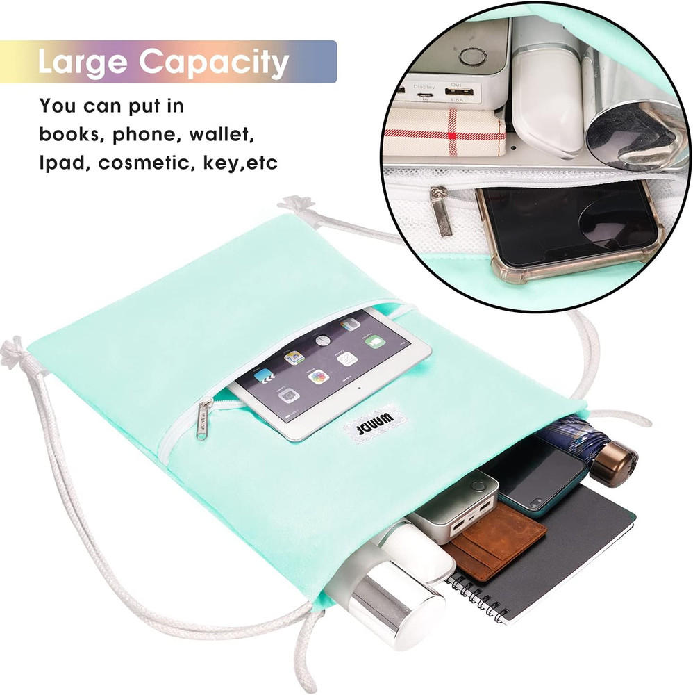 Drawstring Backpack String Bag Sackpack Cinch Water Resistant Nylon for Gym Shop