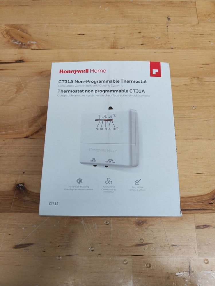 Honeywell CT31A1003 Non-Programmable Thermostat – Classic Cool Control Open Box