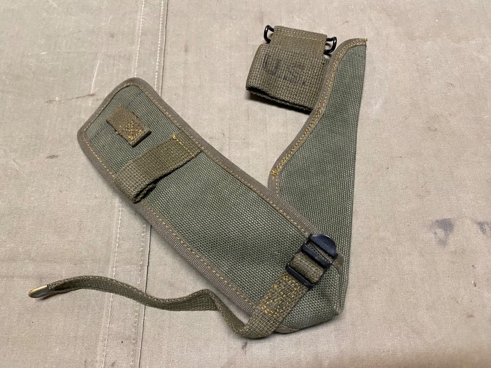 ORIGINAL POST WWII US ARMY M1942 PICK AXE MATTOCK CARRIER COVER-OD#7, 1951