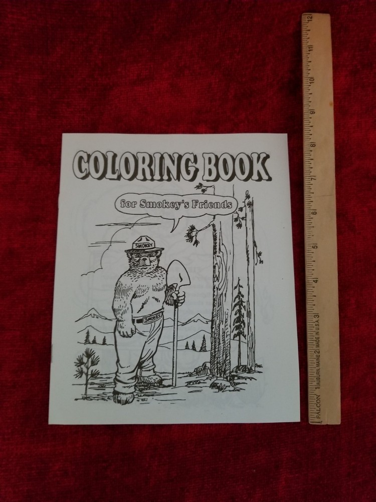 Smokey the Bear Coloring Book - New!