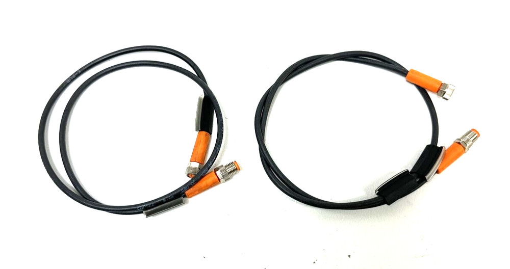 2 x IFM electronic EVC266 connection cable connection cable 0.6 m