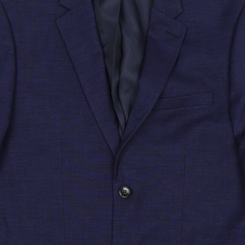 H&M Mens Blue Polyester Blend Suit Jacket Size L
