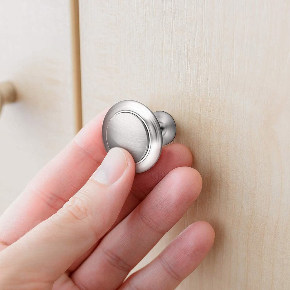 10PCS Cabinet Knobs Brushed Nickel Drawer Pulls Door Handles Kitchen Hardware
