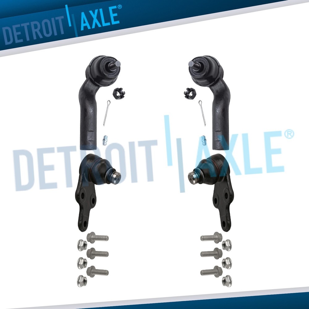 Front Lower Ball Joints Outer Tie Rods for 2014-2018 Ford Focus Transit Connect