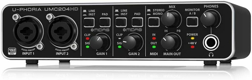 Behringer UMC204HD U-phoria USB Audio Interface