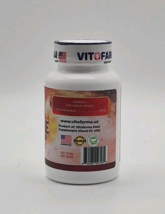Vitofarma Creatine 100 Capsules Supplement For Poultry - Apoyo a La Vitalidad