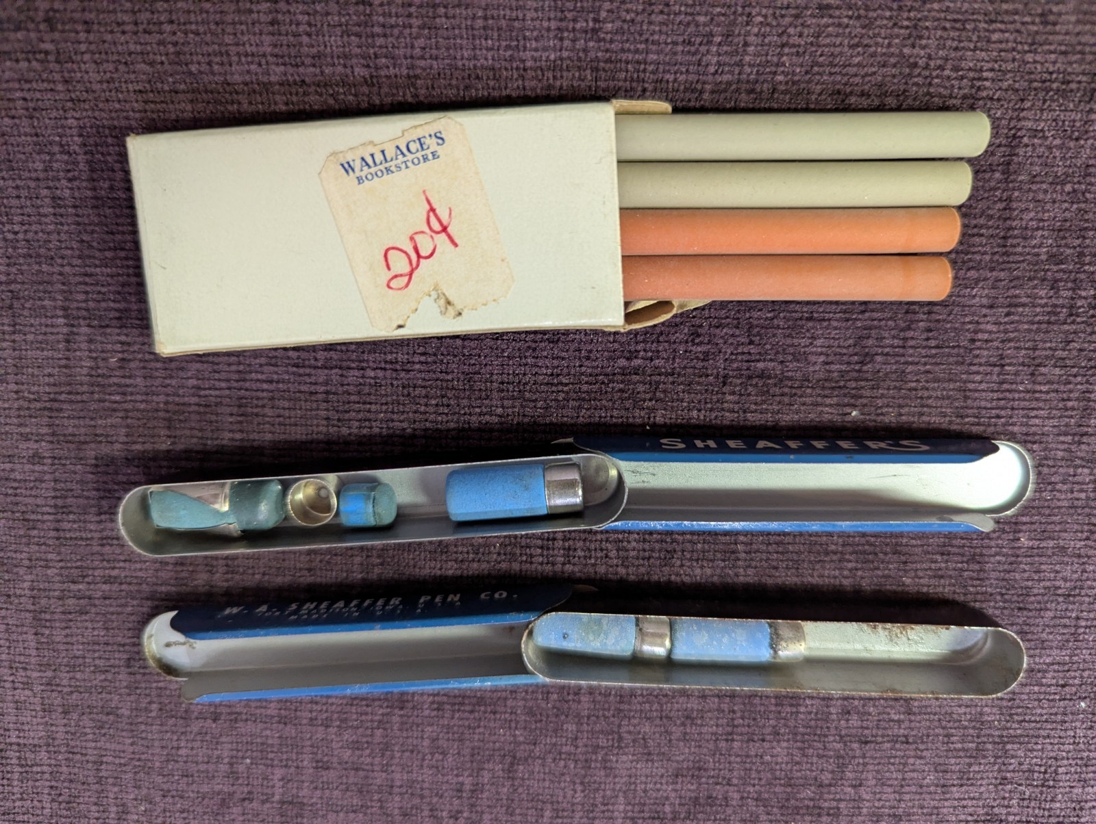 Lot of Misc/Vtg Erasers for Mechanical Pencils - Sheaffer, Scripto, Autopoint