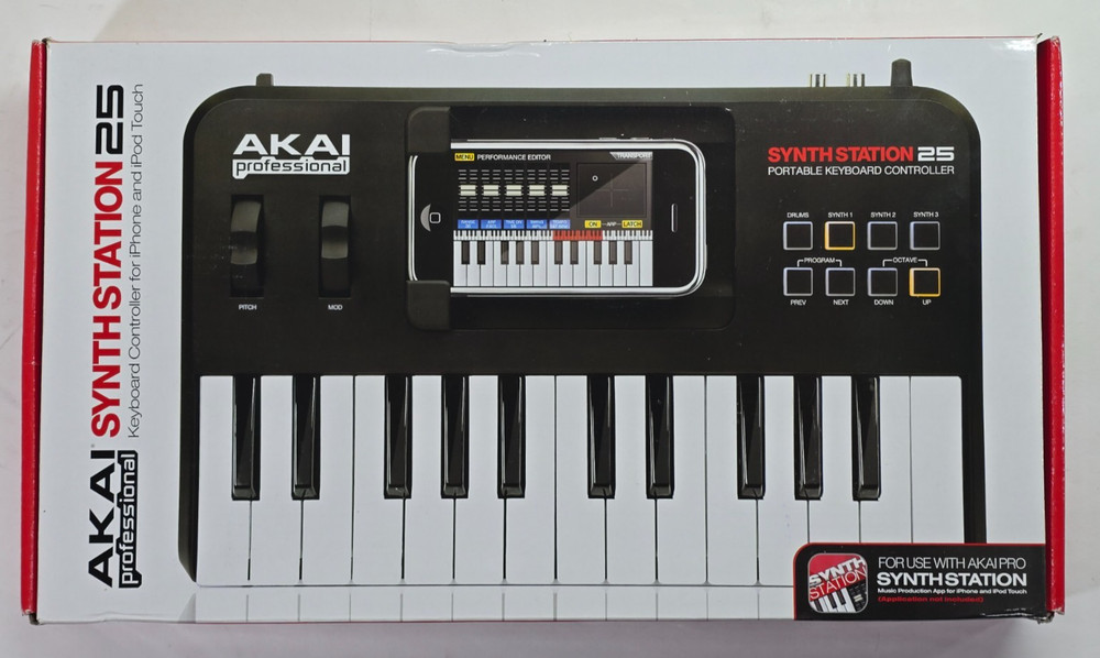 Akai professional synthstation 25 portable keyboard controller(Tested/Working)