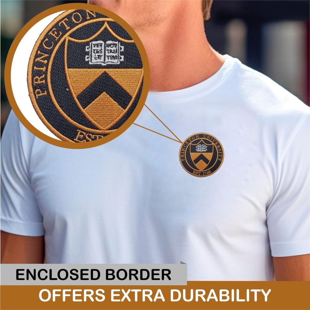 Princeton University Logo Iron On Patch-Sew Patch-Embroidered Patch 4"