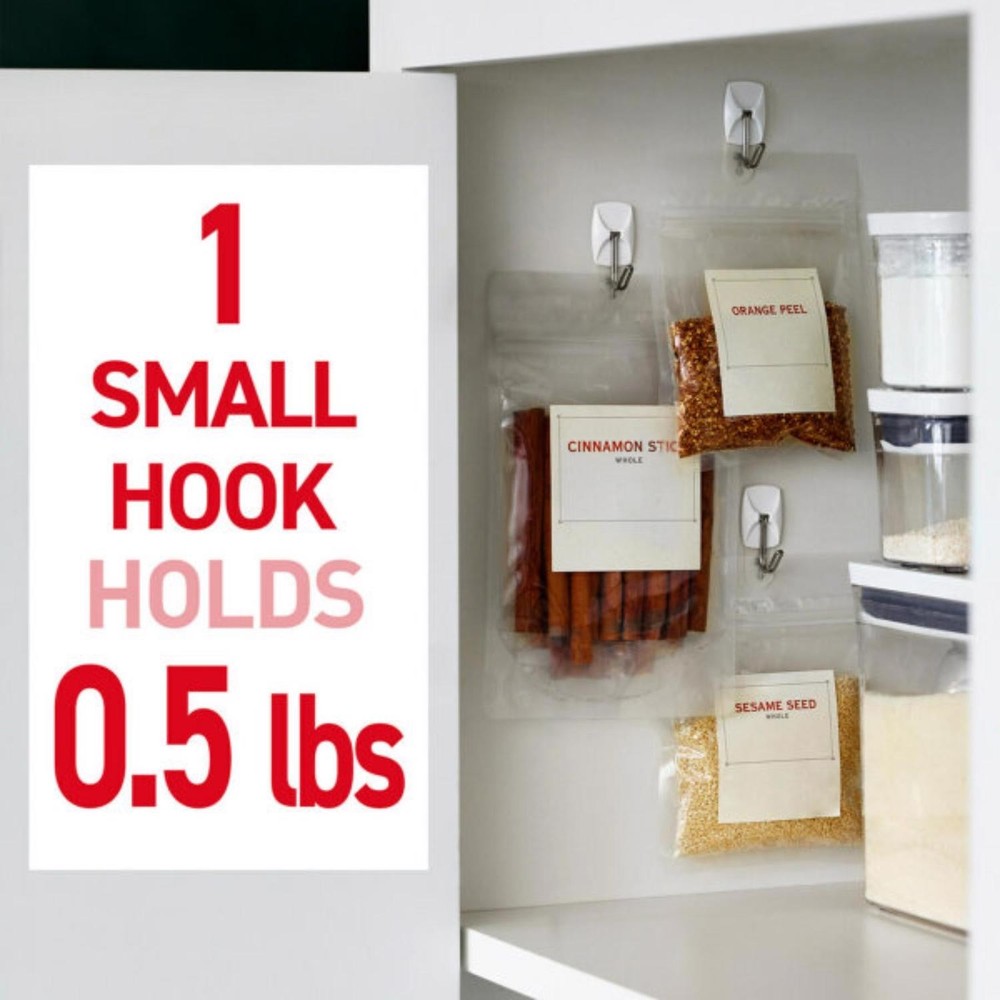 3M Command Small Plastic Wire Hooks 1.625 in. L 1 pk