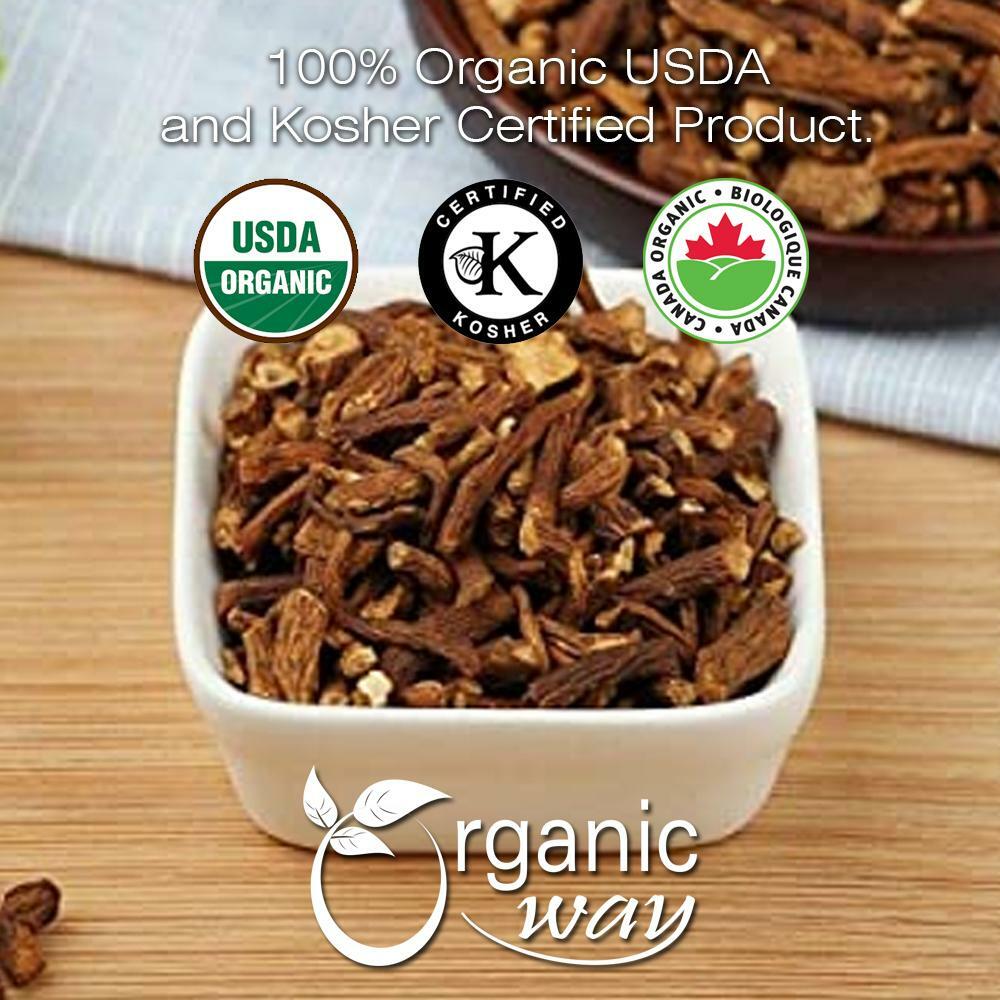 Organic Way Dandelion Root Cut & Sifted - Herbal Tea | Kosher & USDA Certified