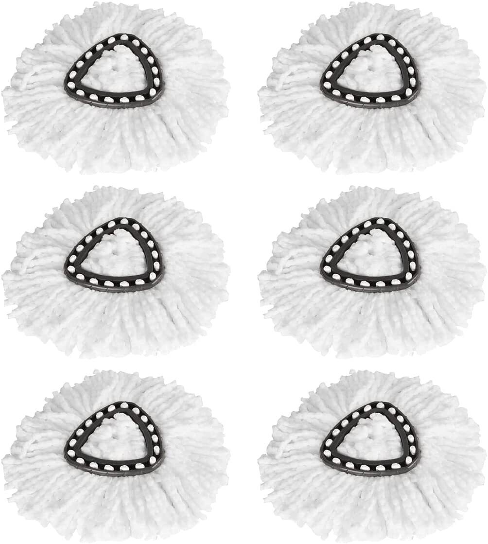 6 Pcs Replacement Microfiber Mop HEAD For O-Cedar Spin Mop Refills Easy Clean
