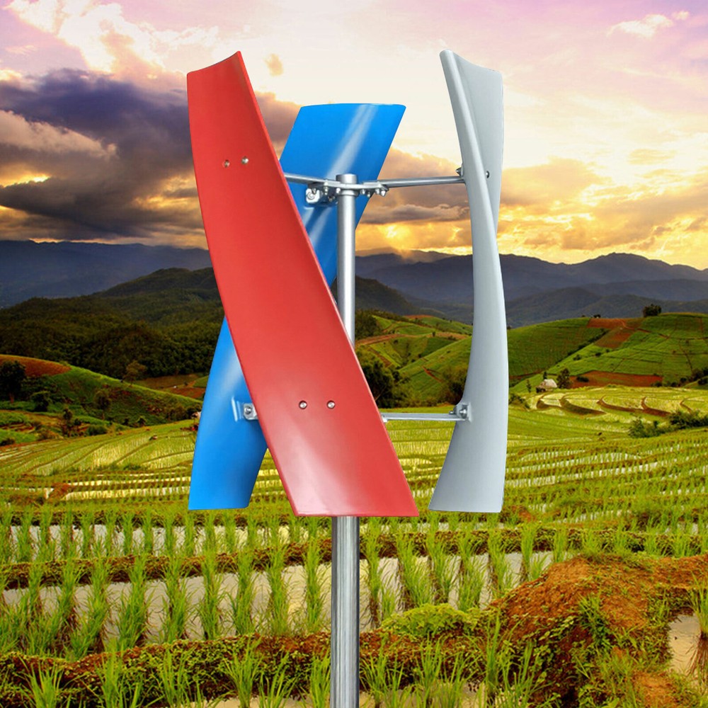 400w Helix Maglev Axis Vertical Wind Turbine 3 Blades Wind Generator&Controller