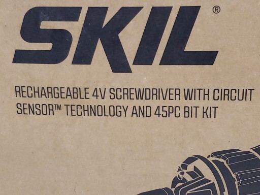 SKIL Rechargeable 4V Cordless Screwdriver with Circuit Sensor Technology NIB!