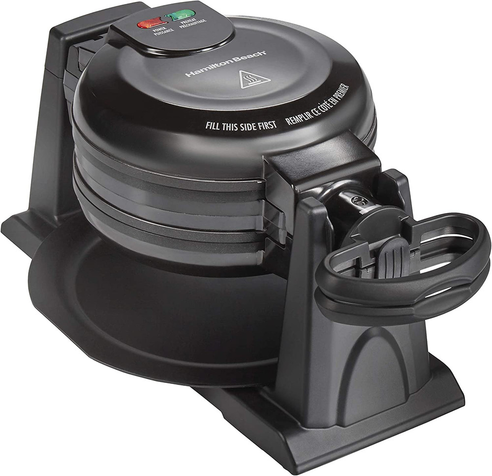Nonstick Belgian Waffle Maker Double Flip Removable Plate Electric Baker Machine
