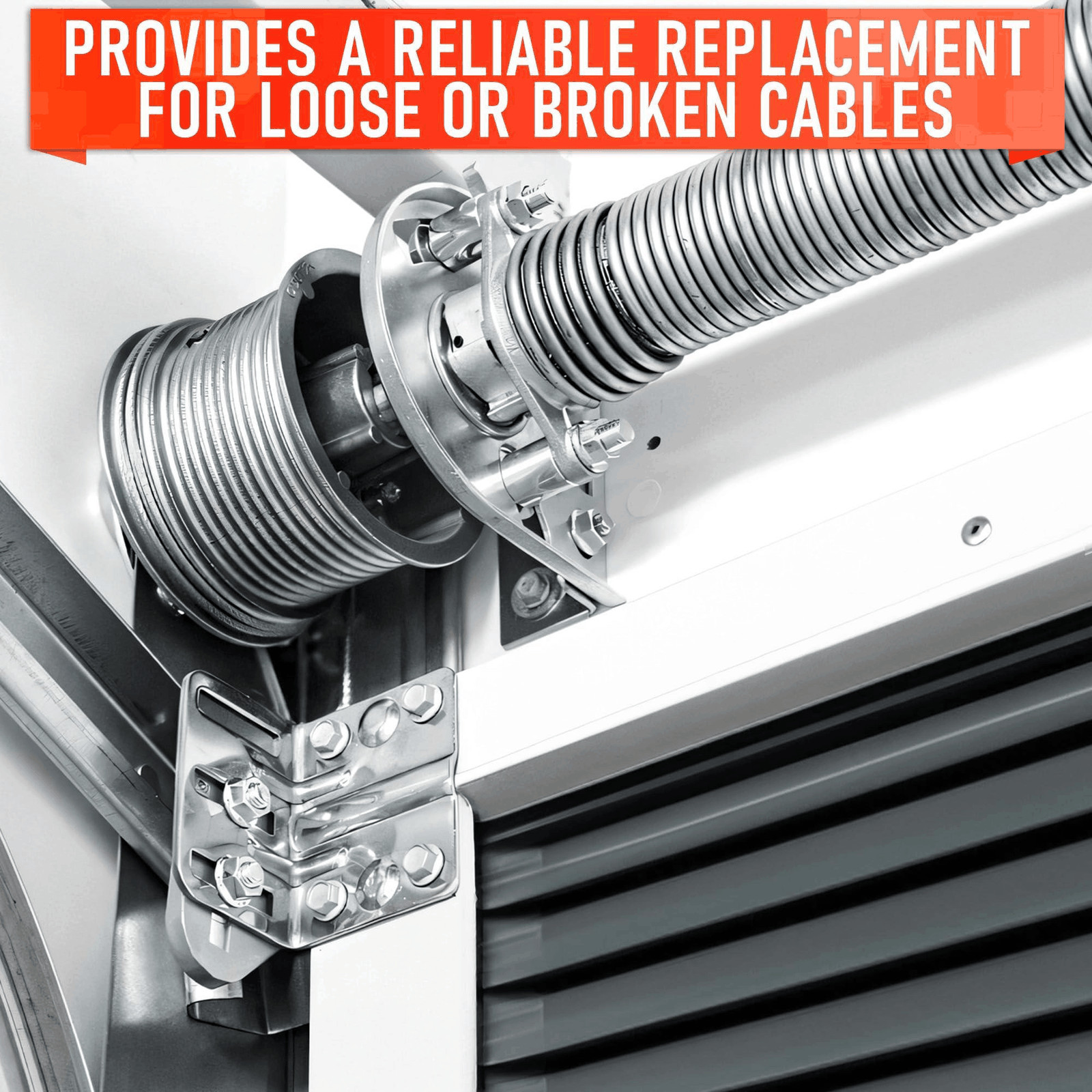 Garage Door Cable for 8 ft Door – 9 ft 7 in Long Heavy Duty 304 Steel