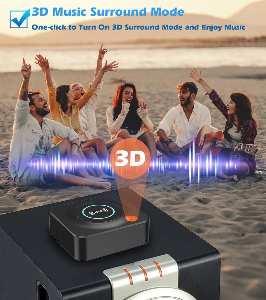 Bluetooth Receiver for Home Stereo, AUX RCA to Bluetooth Adapter for Old Speaker