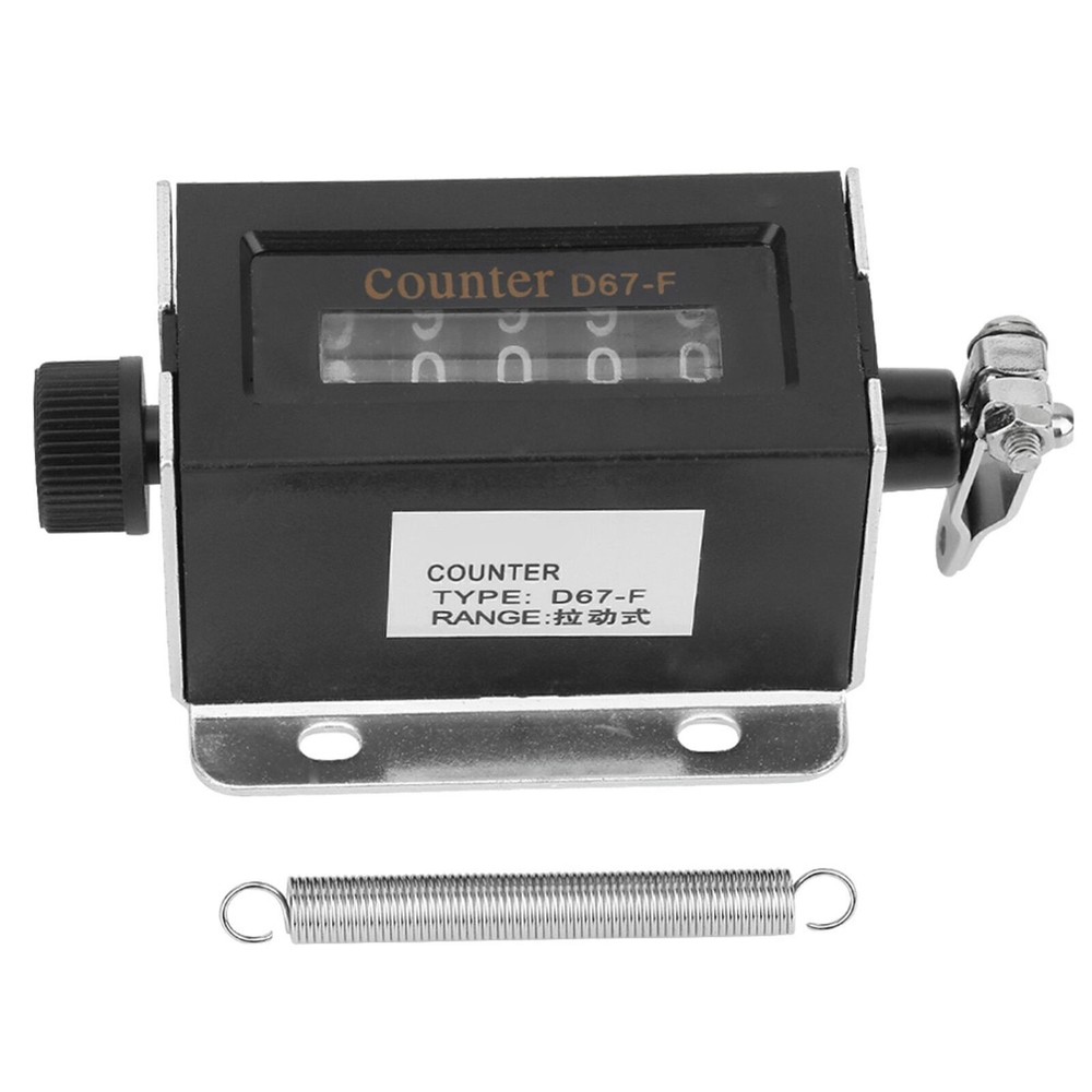 D67F 5 Digit Mechanical Resettable Manual Hand Pull Stroke Tally Counter