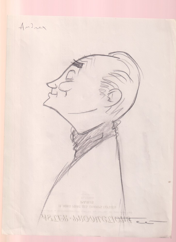 Superb Original Drawing by ANDREX, Signed by TOE