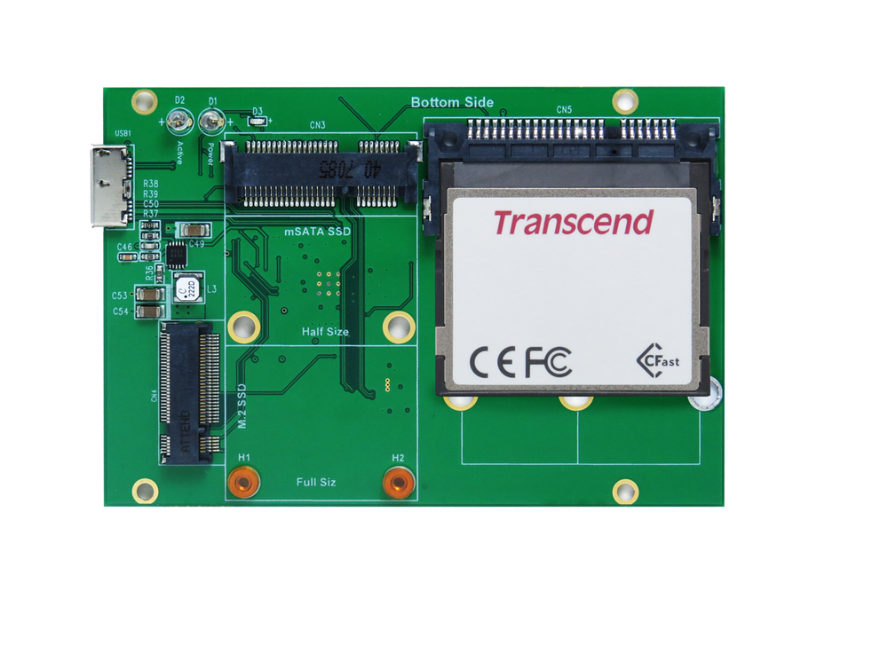 USB 3.1 Micro B to M.2 - mSATA - CFast Card Adapter