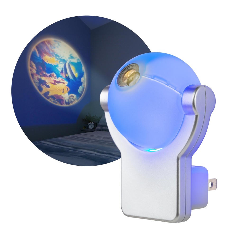 Projectables Tropical Fish LED Night Light Projector, Plug-In, Light Sensing,