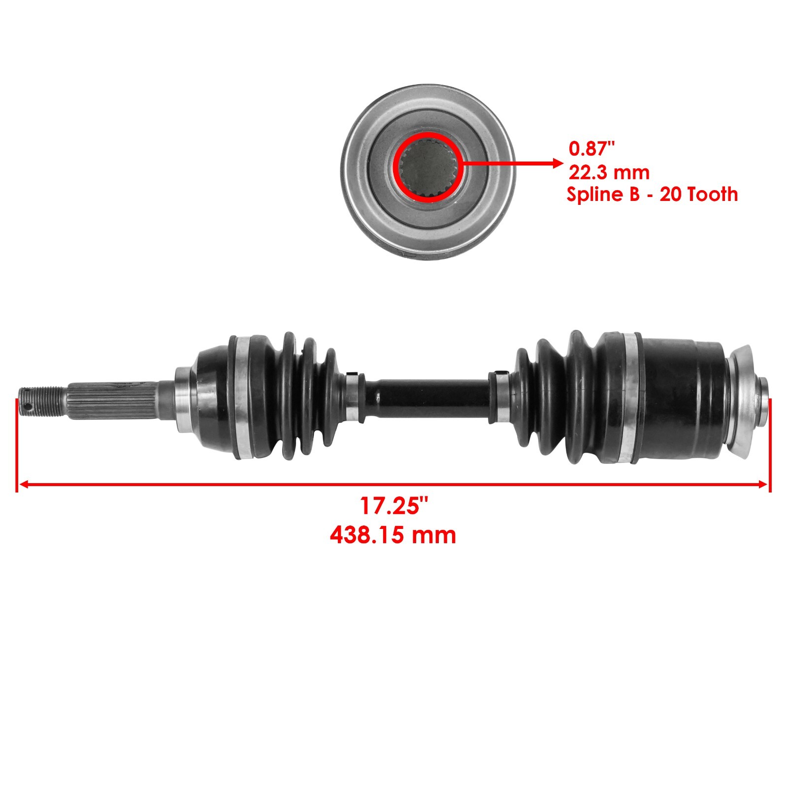54901-19B31 Front CV Axle For Suzuki QuadRunner LTF250F 1997-2002 Left Or Right