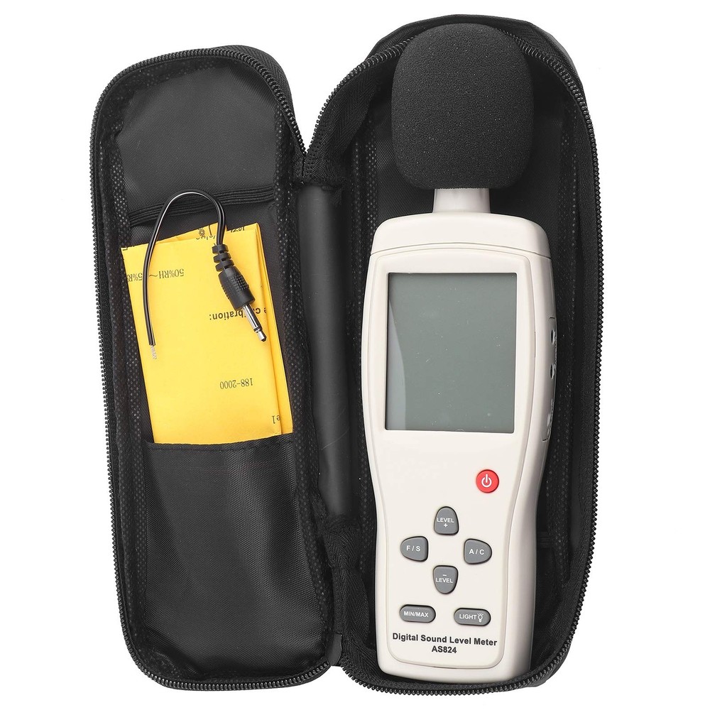 Smart Sensor AS824 Sound Level Meter 0-130 dB range for Frequency Analyzer...