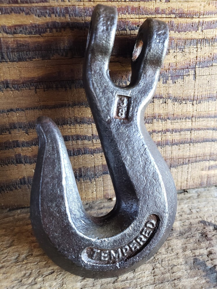 Vintage 3/8" HT Tempered Forged Cleves Hook