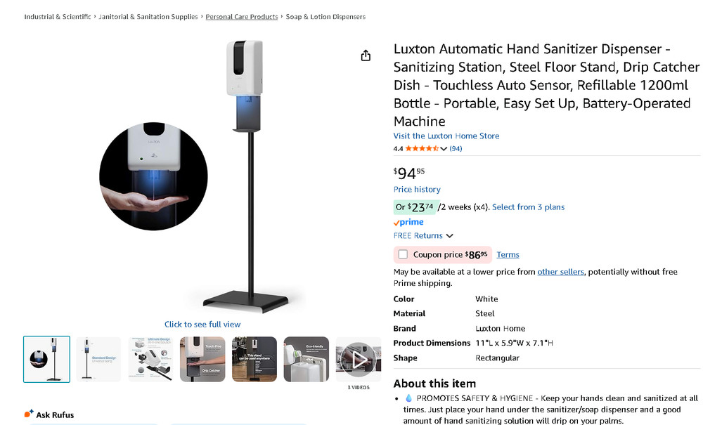 Hand Sanitizer Dispenser - Sanitizing Station