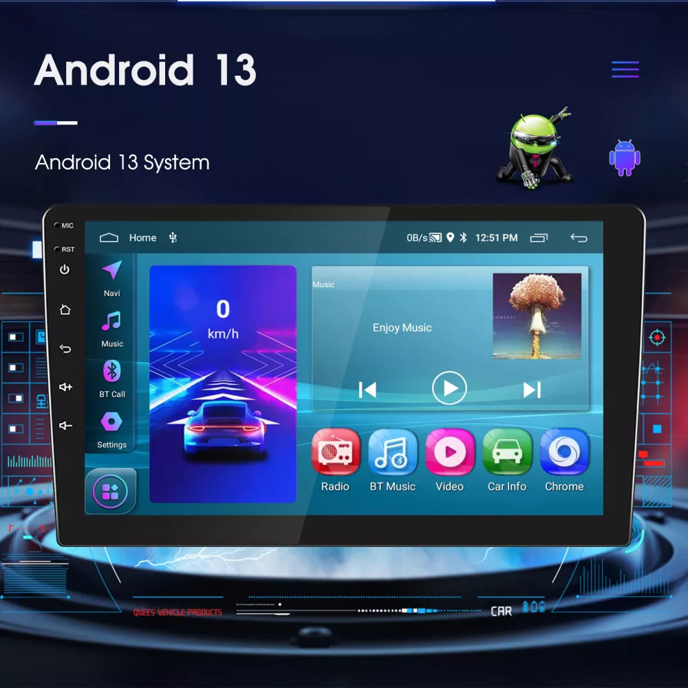 4+64G Car Radio 10.1" For 2002-2005 Dodge Ram 1500 2500 Carplay Android14 GPS